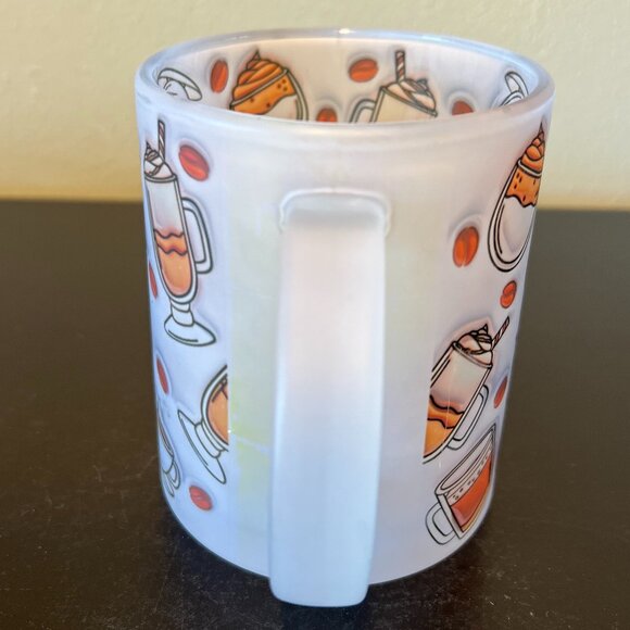 FUELED BY COFFEE AND SARCASM Frosted Glass Mug - Picture 7 of 10